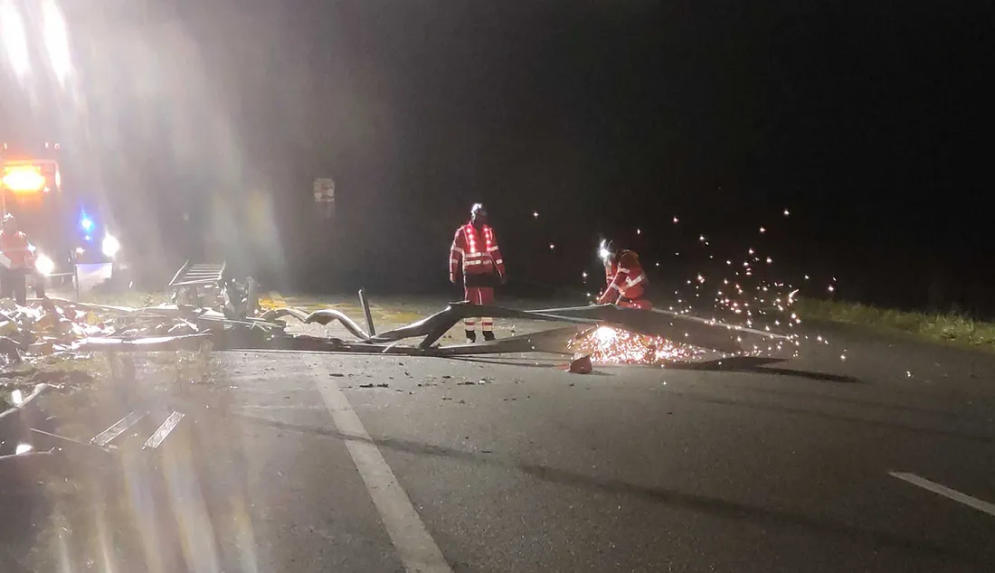 Des opérations de réparations des glissières de sécurité ont été réalisées sur l'A81